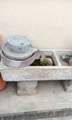 青石双槽AB双拼金鱼缸